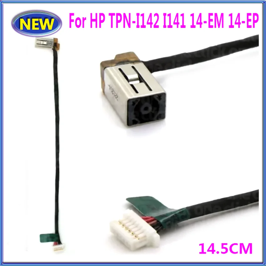 

1-10 шт. новый кабель питания постоянного тока для ноутбука HP TPN-I142 I141 14-EM 14-EP 14-GR N25652-S25