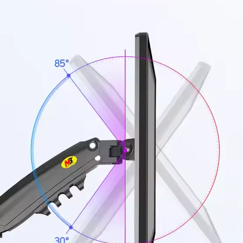 ERIKOLE F90 Gas Spring 17-30 inch Desktop LED LCD Monitor Mount Holder Arm Load 3~9kgs Ergonomic Gas Strut Flexi Mount