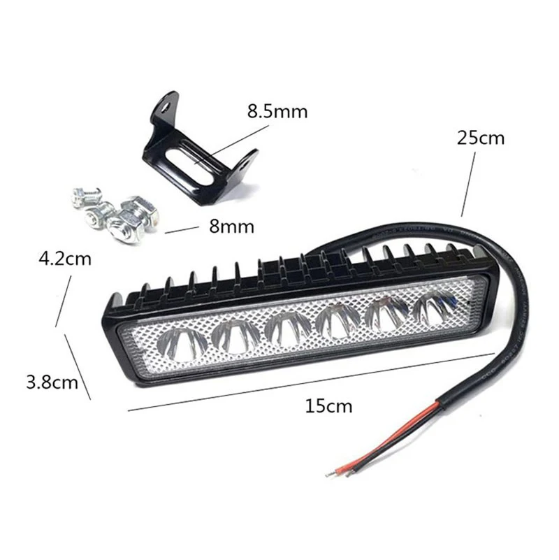 12V-24V Electric Scooter Headlight LED Eletronic Vehical Refit Lamp eBike Spotlight Floodlight Aluminum for Scooter Accessories