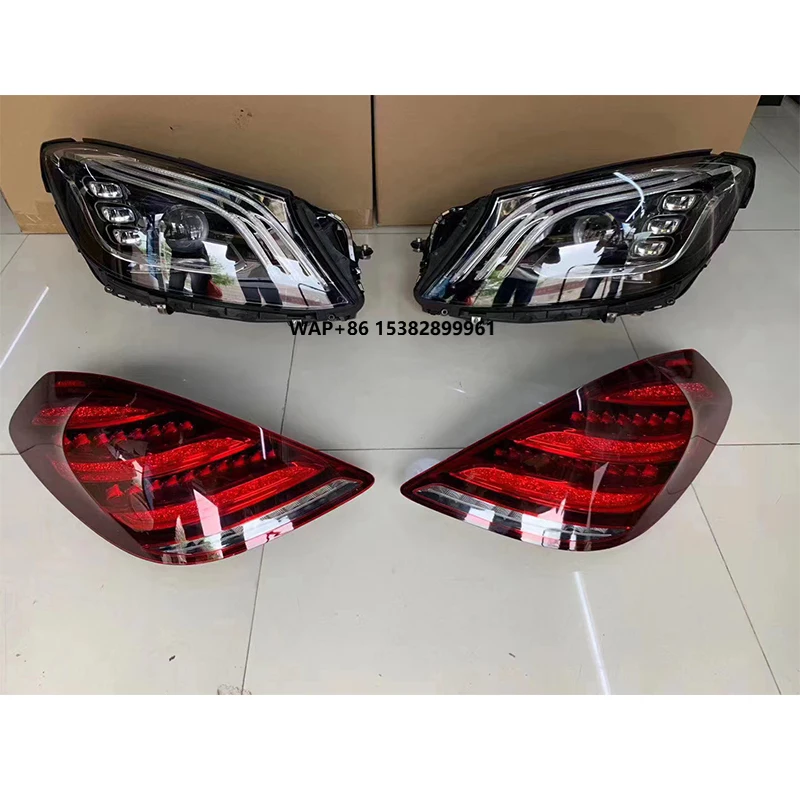 Head Light and Tail Lights for S-Class W222 Change to S450 Durable LED Light,OEM Lamp for Car,car Lights