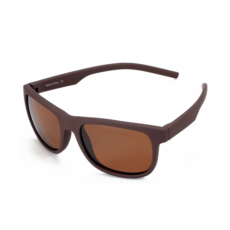AIR EIGHT Classic Square TR90 Polarized Sunglasses for Men Mirror Lens UV400 Stylish Eyewear for Road Travels