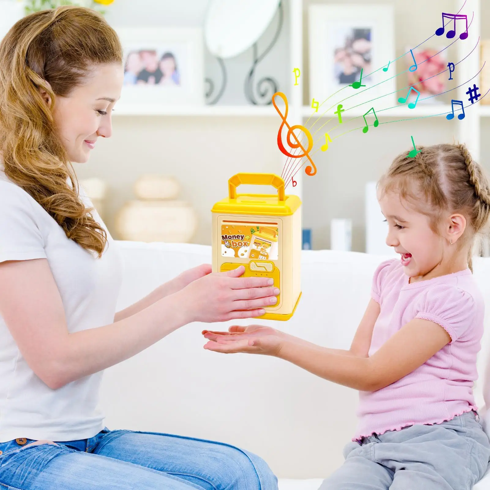 Spaarpot voor kinderen Kinderen Elektronische wisselkoffer Grappige muzikale spaarpot voor kinderen 5-10 jaar Studenten Kerst Verjaardag