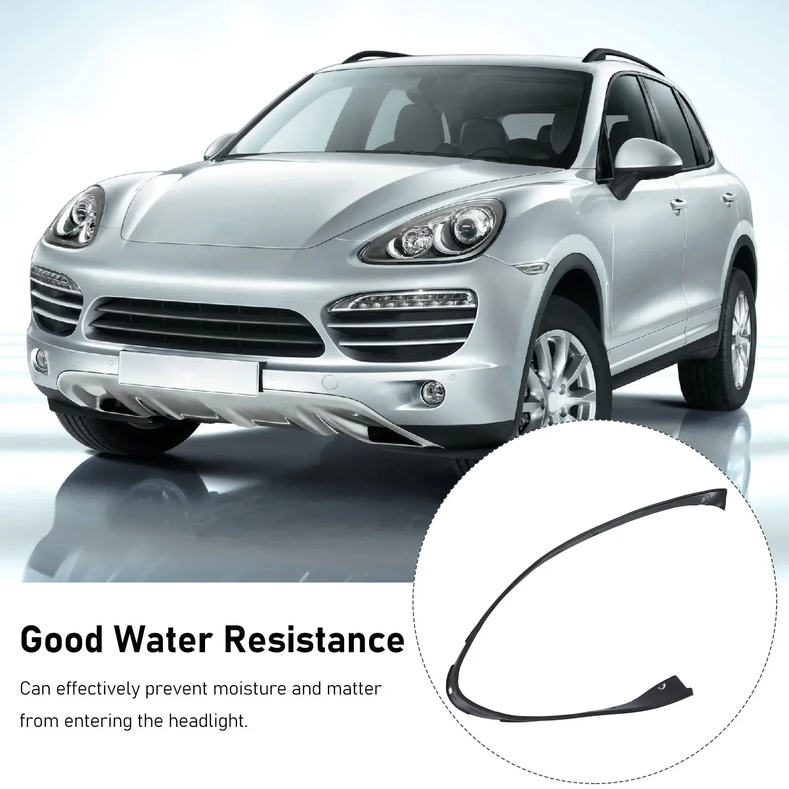Right or Left Car Headlight Rubber Seal Strip Fit for Porsche Cayenne 958 2011-2014 Auto Headlight Accessories