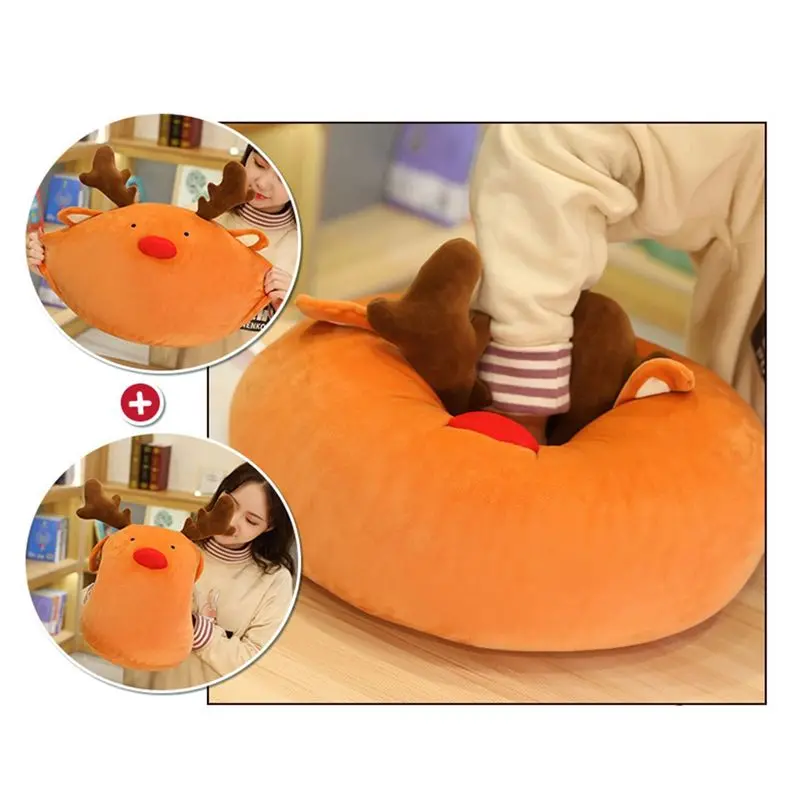 AT19-Christmas And New Year Decoration Cuddle Pillow Plush Decoration Sofa Children's Christmas Pillow