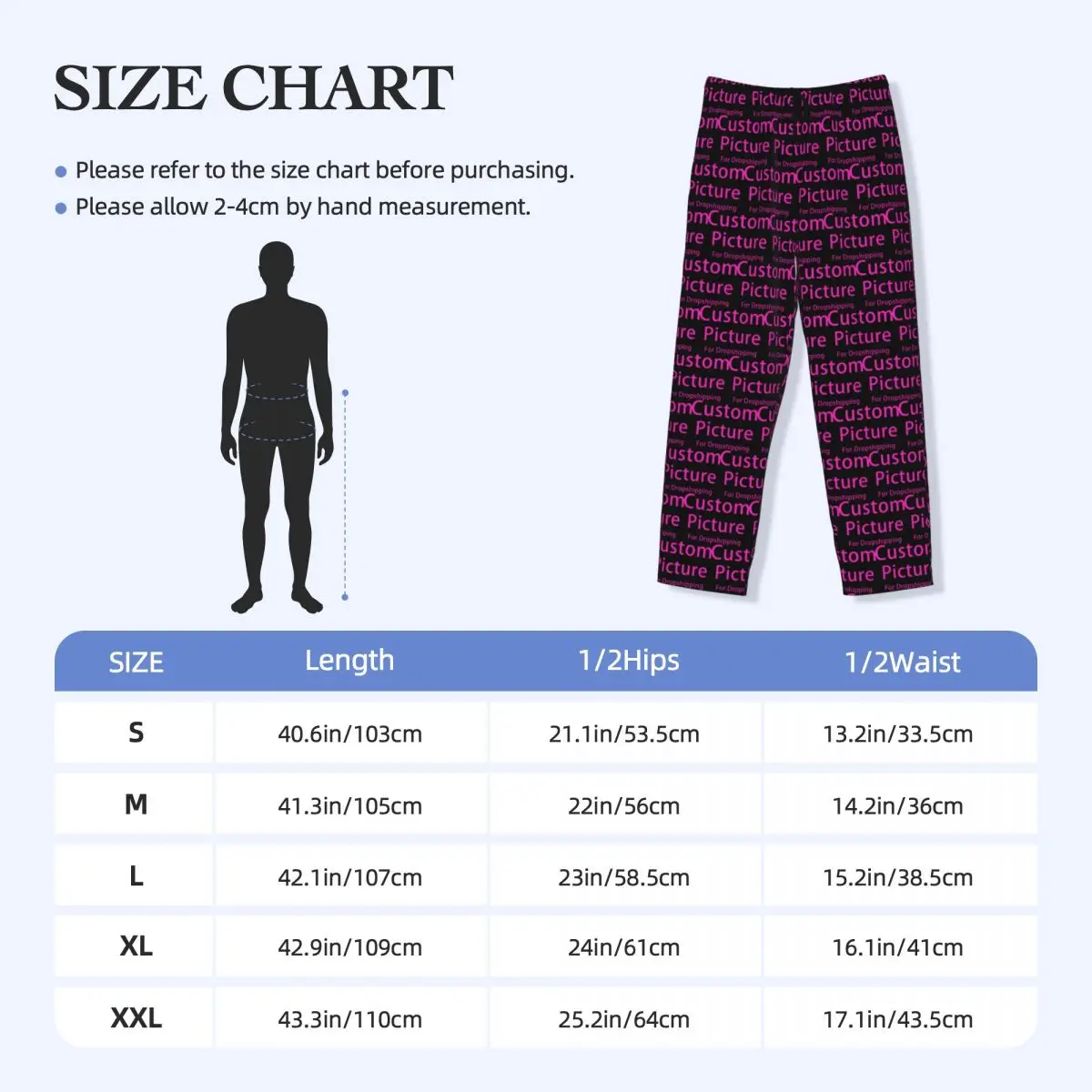 Custom Printed Personalized Custom Photo Logo Pajama Pants Men Customized DIY Print Sleep Sleepwear Bottoms with Pockets