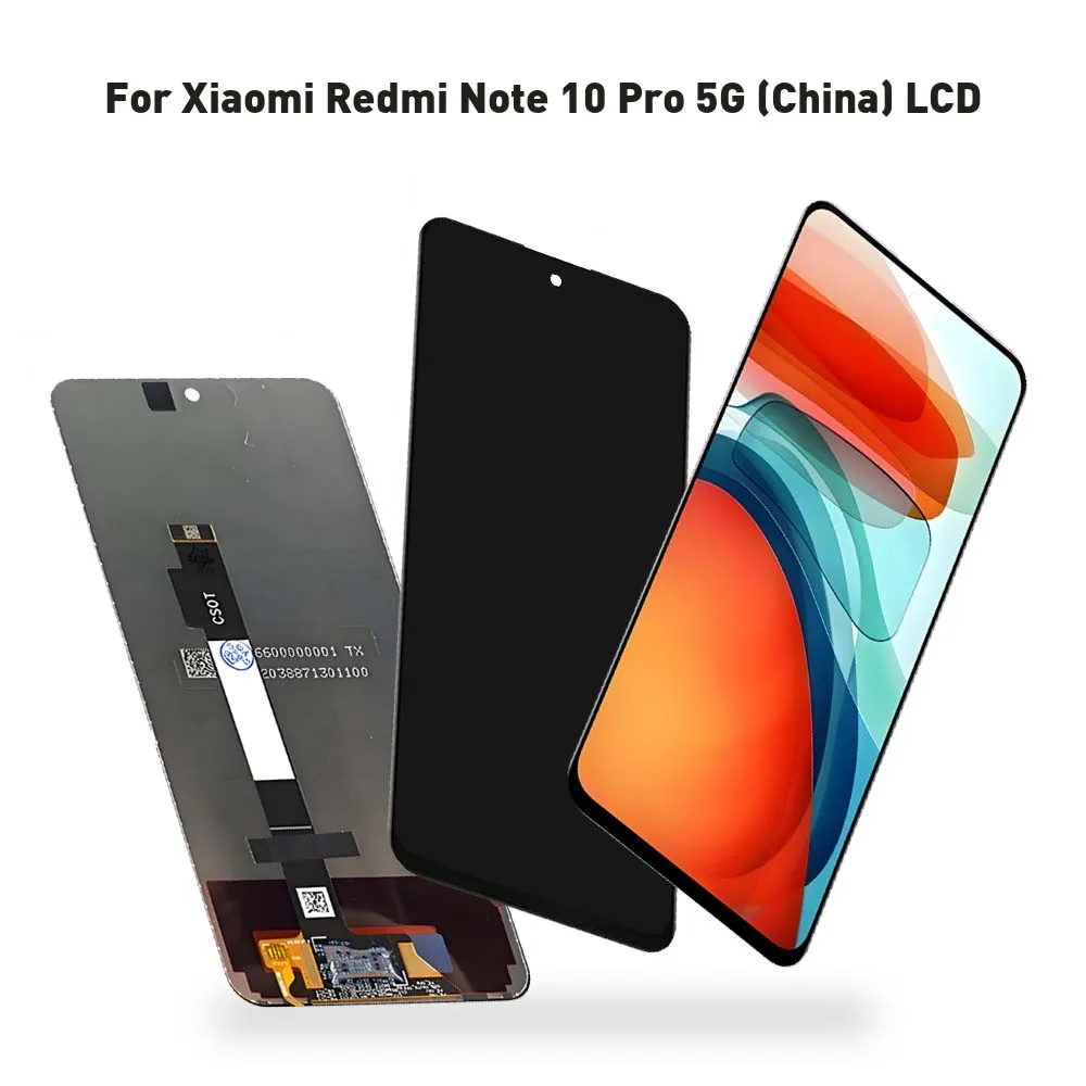 For Xiaomi REDMI NOTE 10 PRO 5G China LCD Display Touch Screen Digitizer Assembly 6.6'' Replacement Repair Part for Note 10 pro