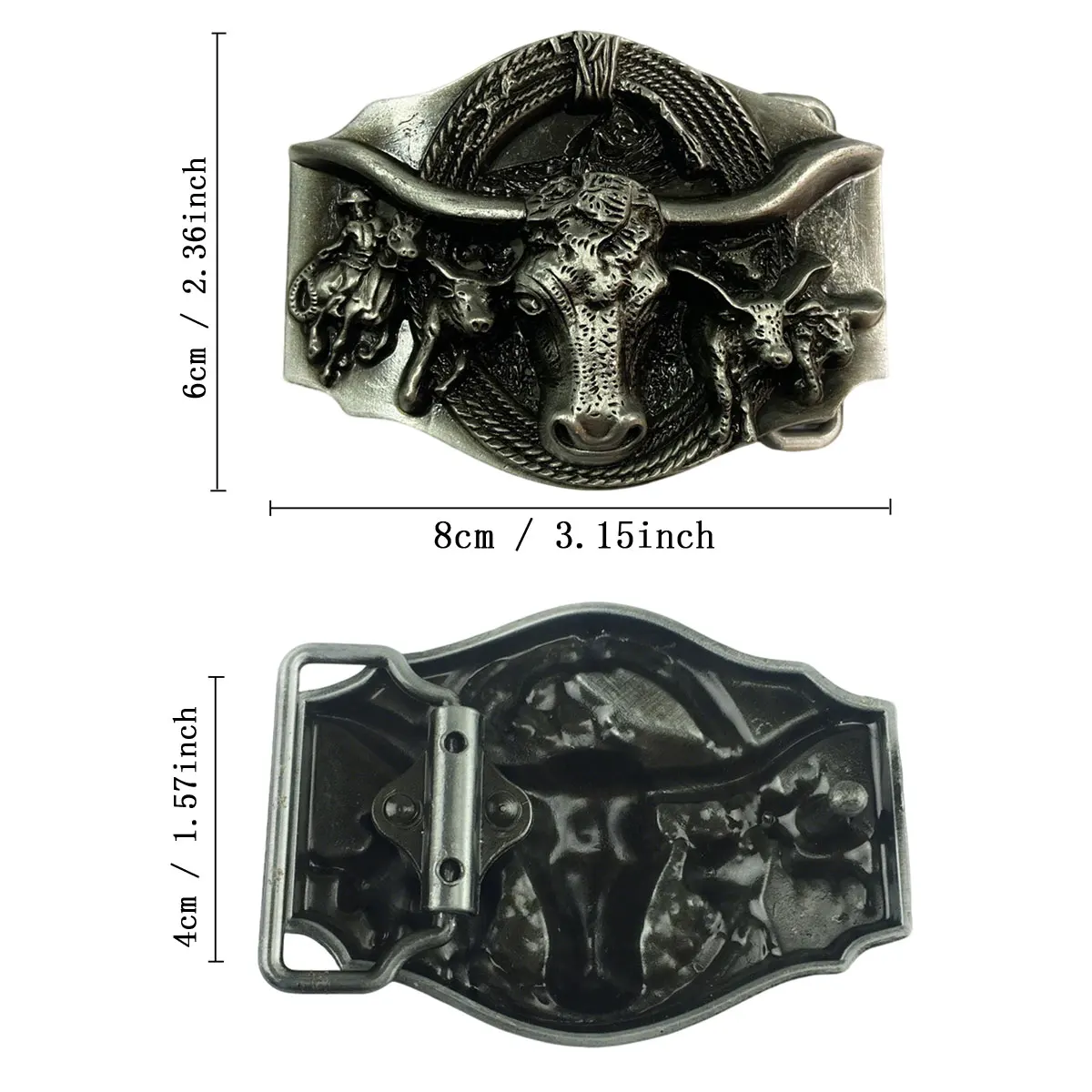 حبل رعاة البقر الغربي القديم للرجال من T-DISOM لإبزيم حزام الماشية وإكسسوارات عصرية على الطراز الكلاسيكي #6