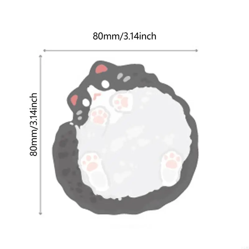 U2je Simple Note Pads Serie Kitten NOTE Sticky Note adesive Nota appiccicosa adorabile Memo per animali