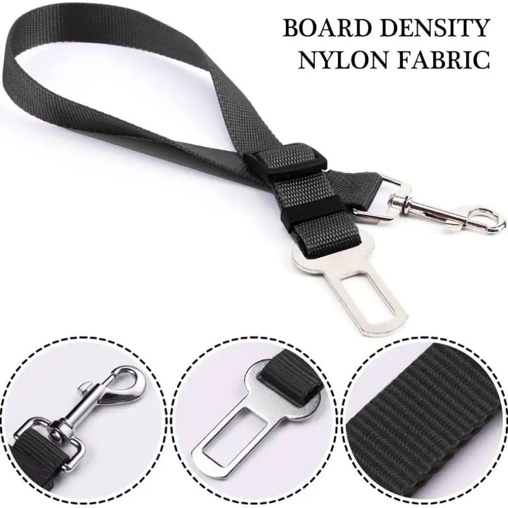 Pet Car Safety Belt Universal Adjustable Dog Seatbelt Elastic Leash Reflective Strap For Traveling Dogs Accessory Supplies