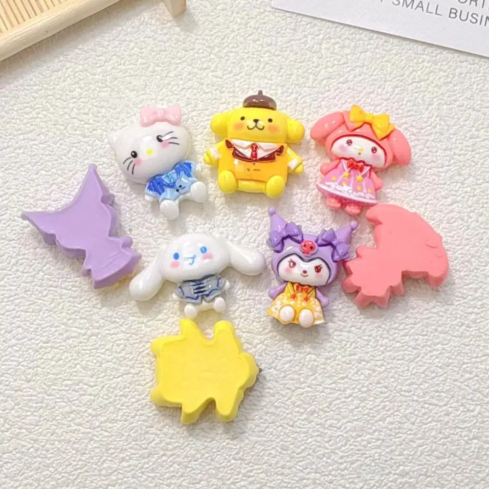 Miniso Kawaii التسلق الحيوان الراتنج كابوشون DIY بها بنفسك الحديثة جراب هاتف الديكور صنع المجوهرات لوازم الحرفية الملحقات ​ ​