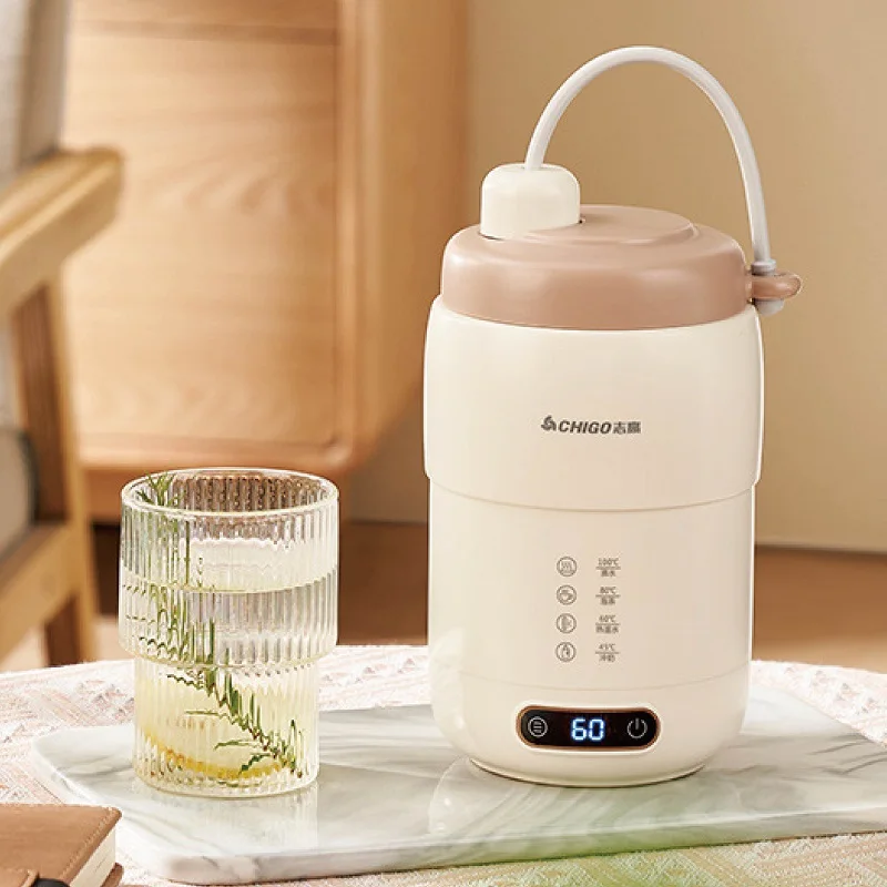 

Smart Electric Kettle 4 Gear Temperature Adjust Heating Cup Offices Electric Stew Cup Mini Portable Travel Keep Warm Cup 500ml