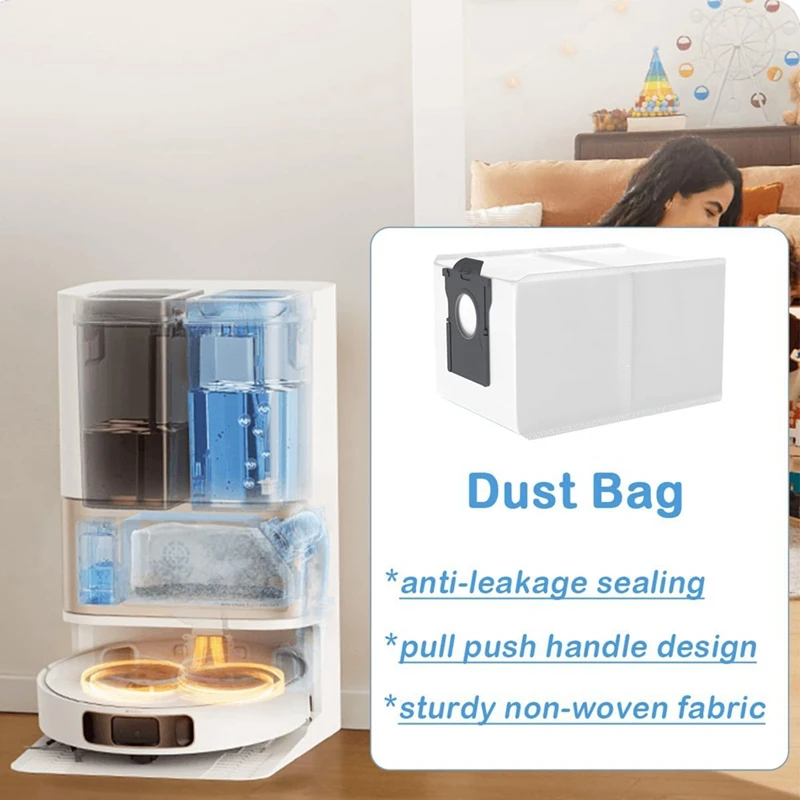 BAAG-Aksesori untuk Dreame L10s Pro Ultra Panas/ X30 Sikat Sisi Ultra Utama Filter Hepa Suku Cadang Pengganti Kantong Debu Kain Pel