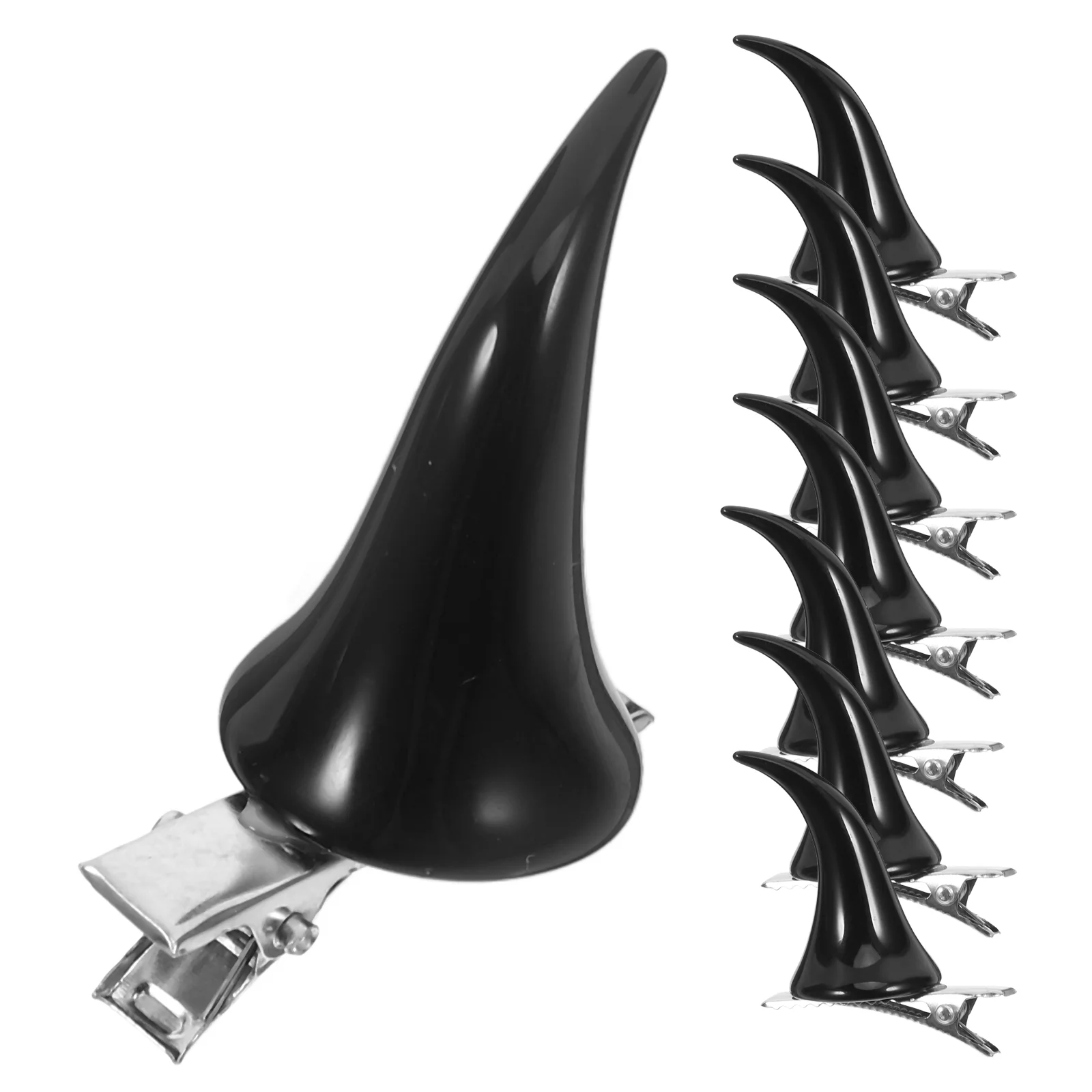 4 Pairs Demon Horn Hairpin Horns Headband Halloween Cosplay Clip Succubus Costume Clips Accessories Miss