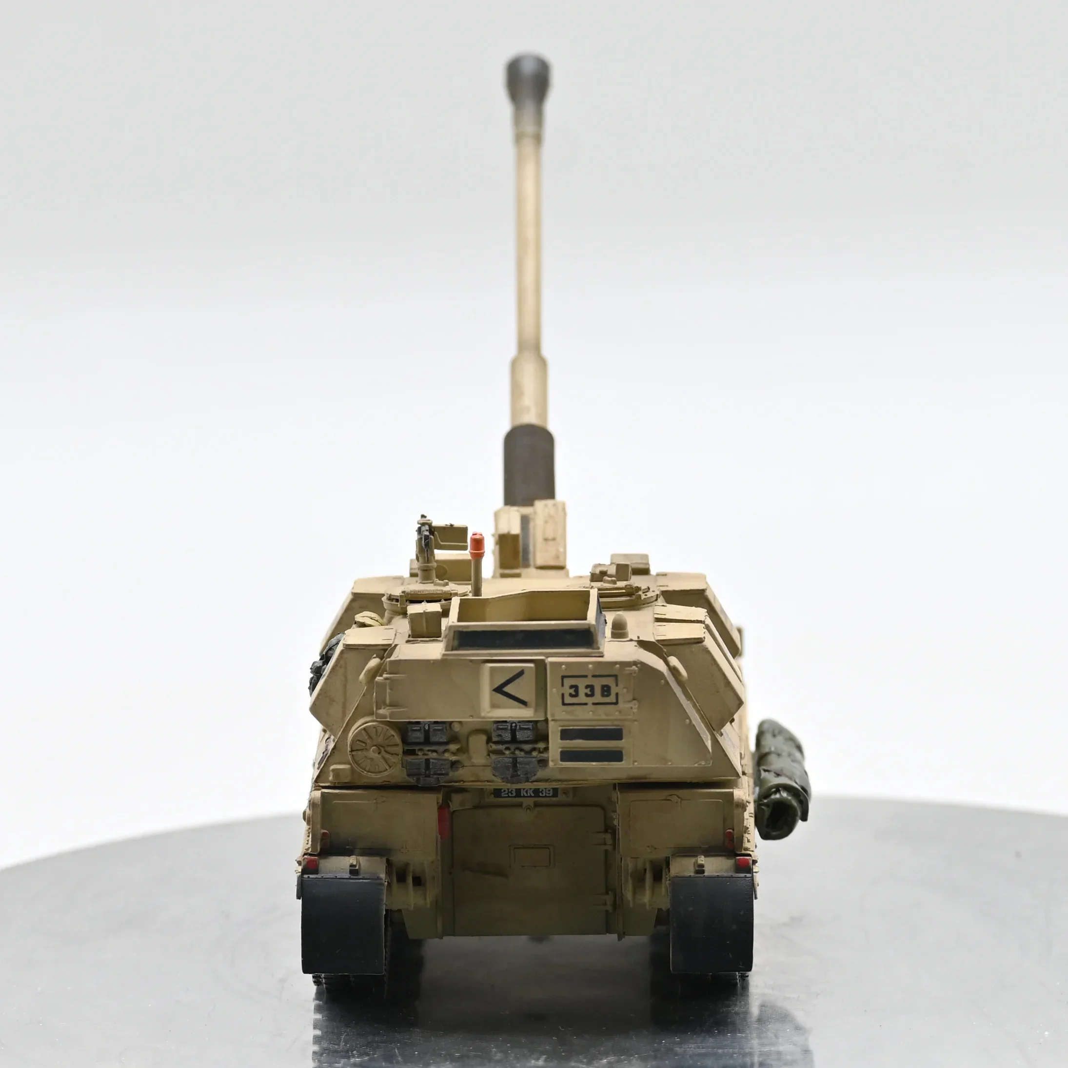 2024 1/72 Scale Collectible: British AS90 155mm SelfPropelled Howitzer Military Combat Tracked Tank Model, Finished & Ready