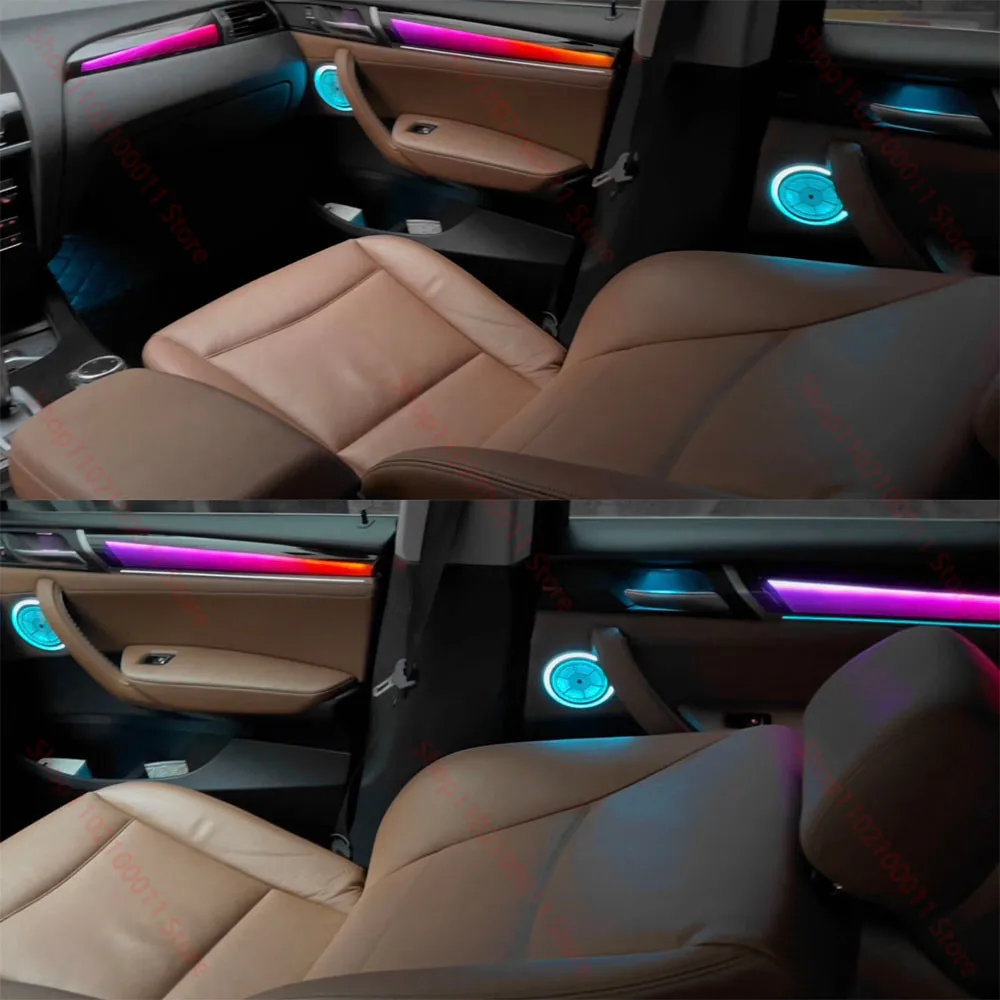 For BMW X3/X4 F25/F26 (2012-2017) Symphony Ambient Lights – 1:1 OEM-Style Interior LED Atmosphere Lighting view 5