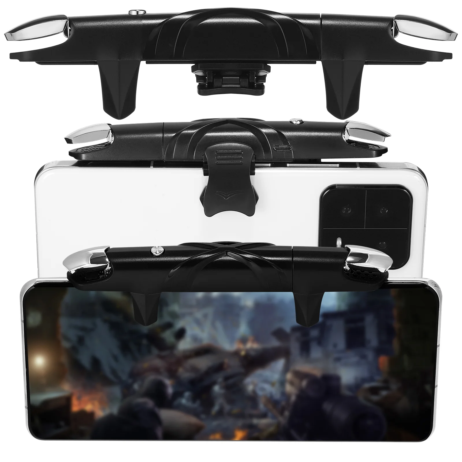 

Controller All-in-one Continuous- -eating Artifact (1 Black G5 Button) Phone Attachment Gaming Triggers Mobile Cell