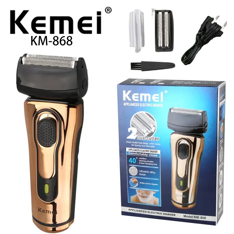 

New Double Headed Electric Hair Cutting Razors Kemei KM-868 Wholesale Reciprocating Shaver Kemei Shaver clippers for men