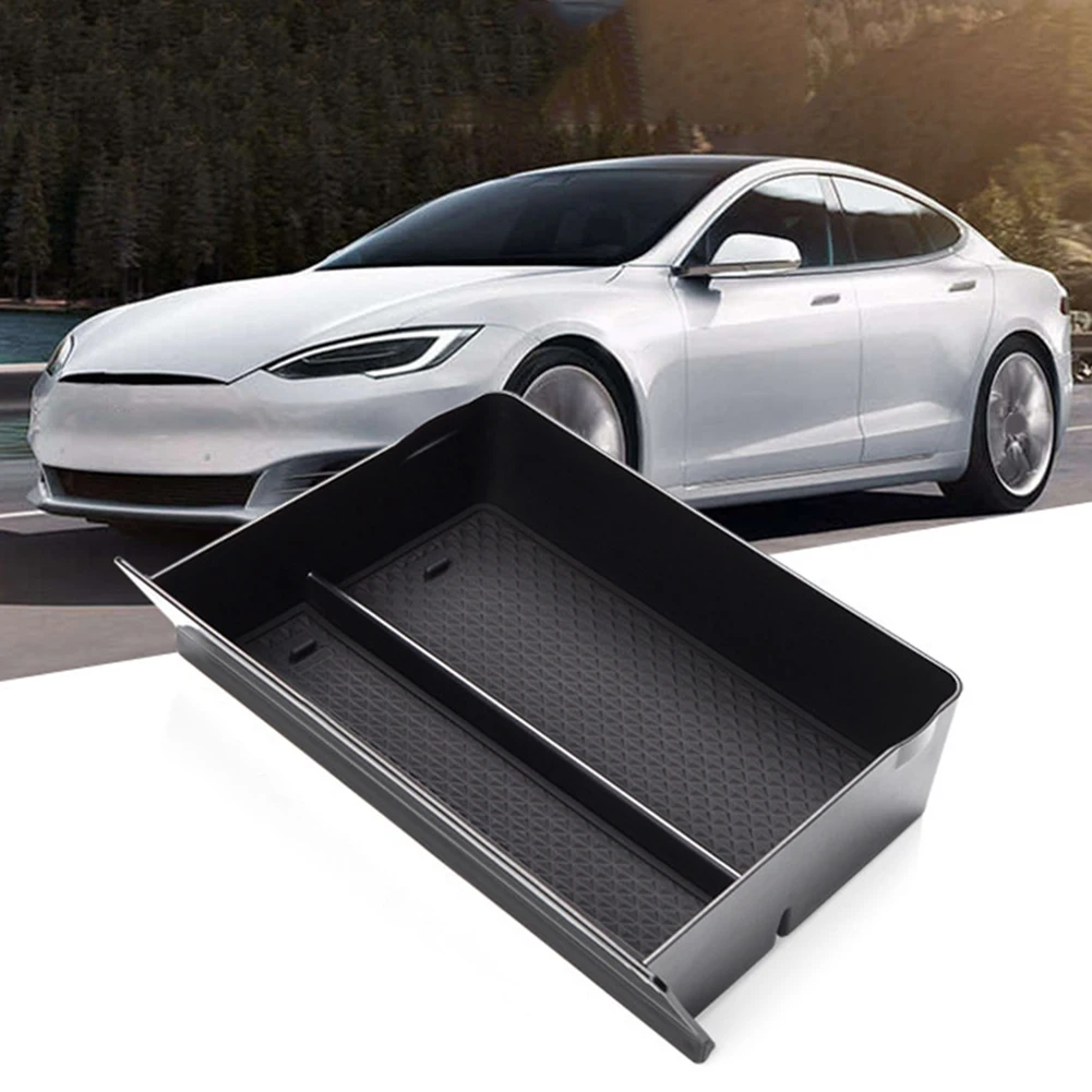 Functional Car Storage Box Drawer for Tesla Model S and X 2012 to 2021 Organizes Your Glasses and Writing Tools