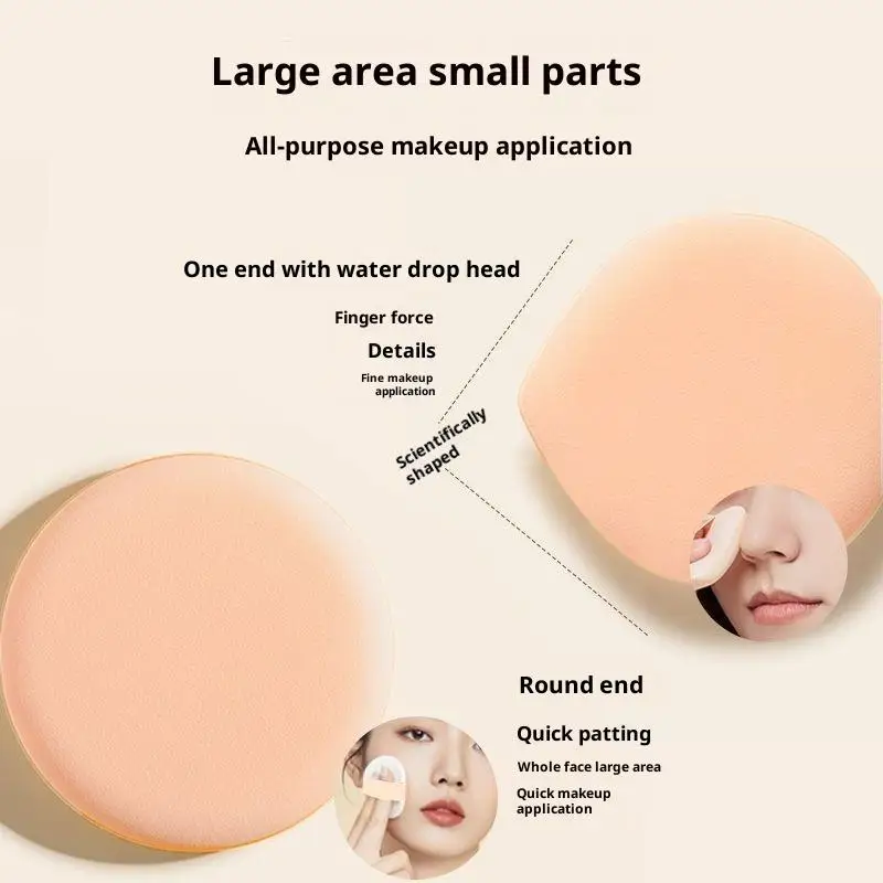 Éponge de fond de teint colorée en forme de larme, pour bouffées de poudre de fond de teint, ne mange pas de poudre, outils de maquillage, accessoires