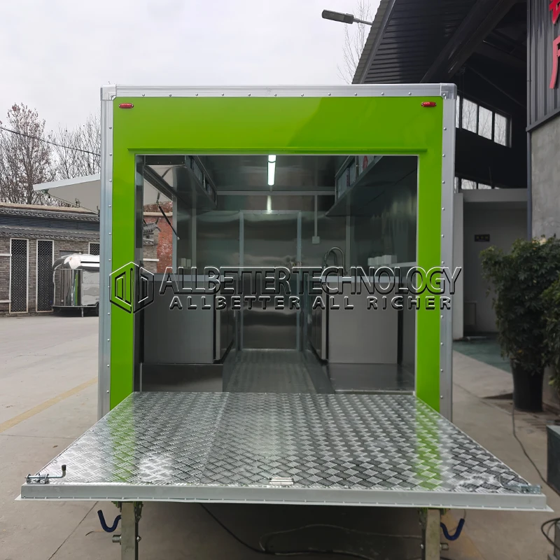 

Allbetter Мобильный соковый бар Концессионный кейтеринг Прицеп для пиццы Бизнес-барбекю Хот-дог Мороженое Кофе Еда Грузовик с полной кухней