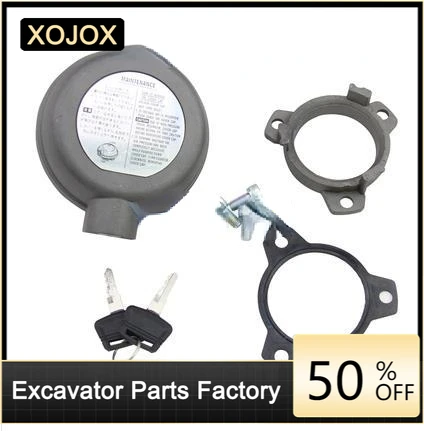 

XOJOX Excavator Hydraulic Fuel Tank Cap Assembly Breathable Breathing Filter Lock Quality Free Shipping