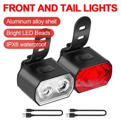 Bicycle Headlights Taillights Waterproof MTB Bike Lamp Battery Powered Warning Cycling Tail Light LED Headlight Rear Lamp
