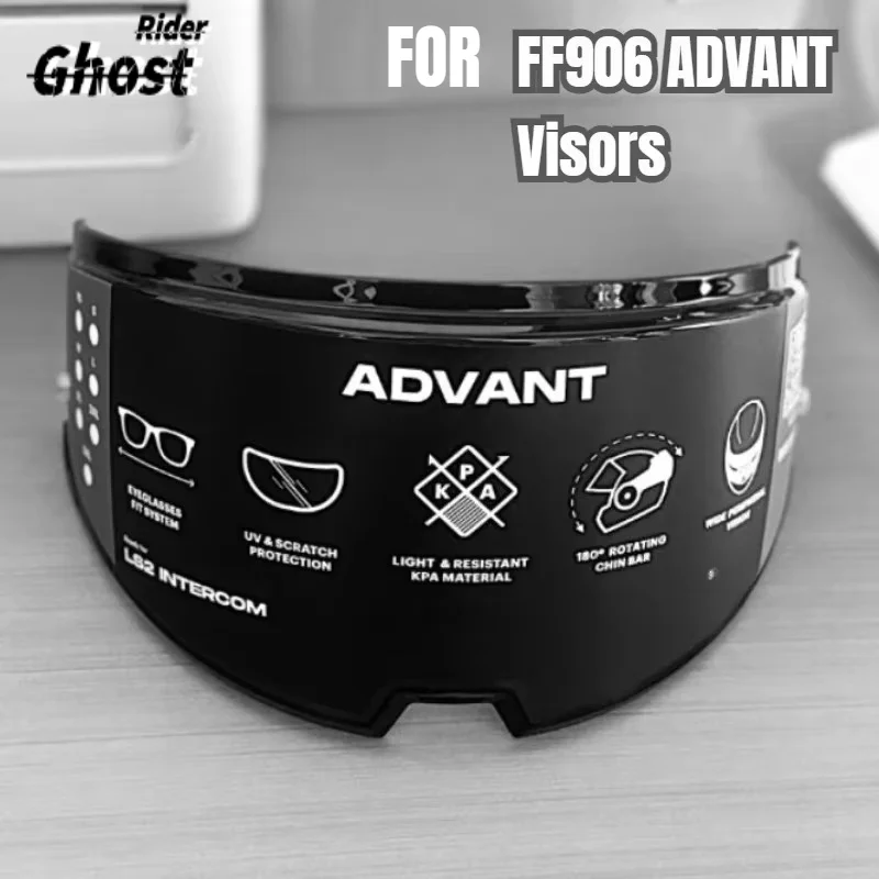 Motorcycle Helmets for LS2 FF906 Advant Helmet Visor Lens for LS2 FF906 Advant Full Face Flip Up Helmet Replacement Accessories