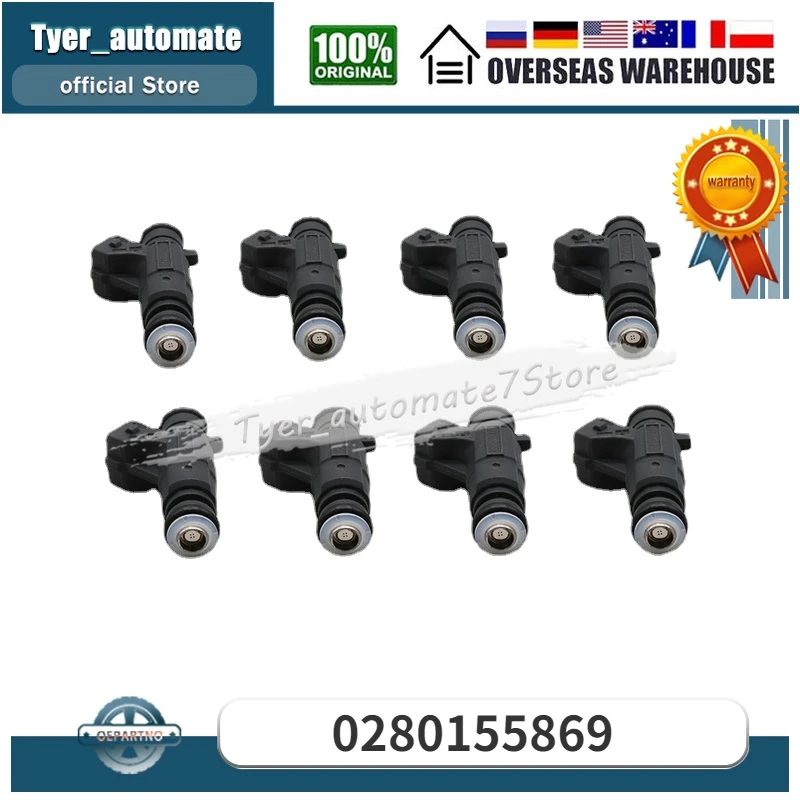 

8Pcs Fuel Injectors For 2000-2005 Ferrari Maserati F131 3.6L V8 0280155869