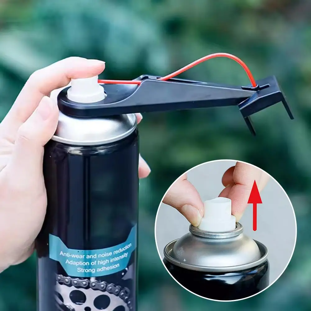 Motorcycle Chain Lube Oiler Tool Gear Applicator Mess-Free Chains Wax Chain Cleaner Attachment Motorcycle Chain Oiler Spray