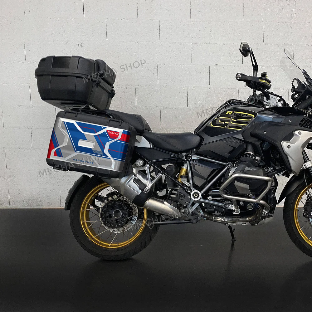 For R1200GS R1250GS Rallye 2004-2024 2023 Aluminum Alloy Box Sticker Motorcycle Side SuitCases Decals