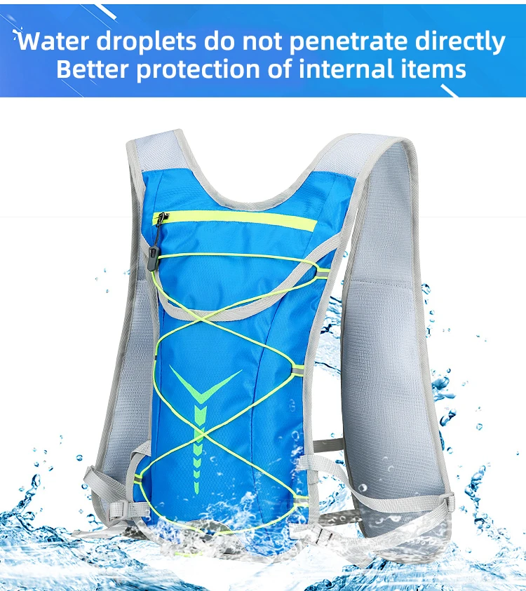 NEW Bike Radfahren Schließen Fitting Blase Rucksack Hydratation Tasche Lagerung Pack Marathon Laufen Jogging Knapsack Ultra Licht Wasserabweisendes Gewebe Triathlon Mini Rucksack – Detail 11