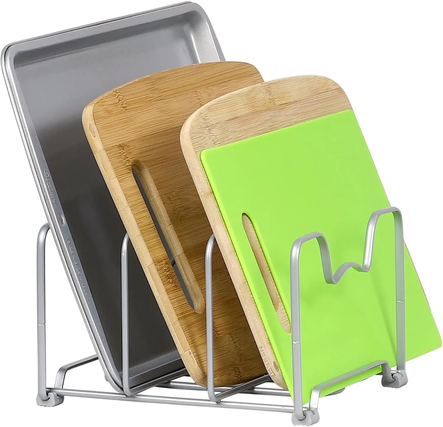 

Органайзер для кухонной посуды, полка для кладовой, серебро