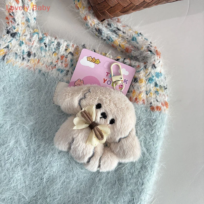 

【BBS-7】2 шт., плюшевая игрушка с рисунком щенка, кулон, брелок, чучело, кукла, брелок для ключей, подвеска на рюкзак, автомобильный держатель для ключей, украшение, подарок