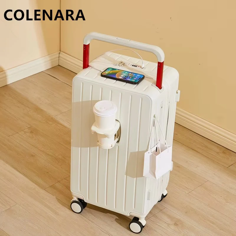 COLENARA Cabin Suitcase Zipper Boarding Box 24"26"28 Inch Large Capacity Trolley Case 20" Password Box Carry-on Travel Luggage