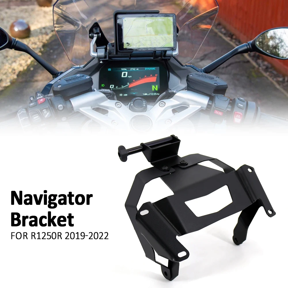 

Motorcycle Accessories Extend Stand Holder Mobile Phone GPS Navigation Plate Bracket For BMW R1250R R 1250 R R1250 R 2019-2022