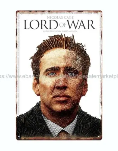 lord of war movie metal tin sign garden reproductions
