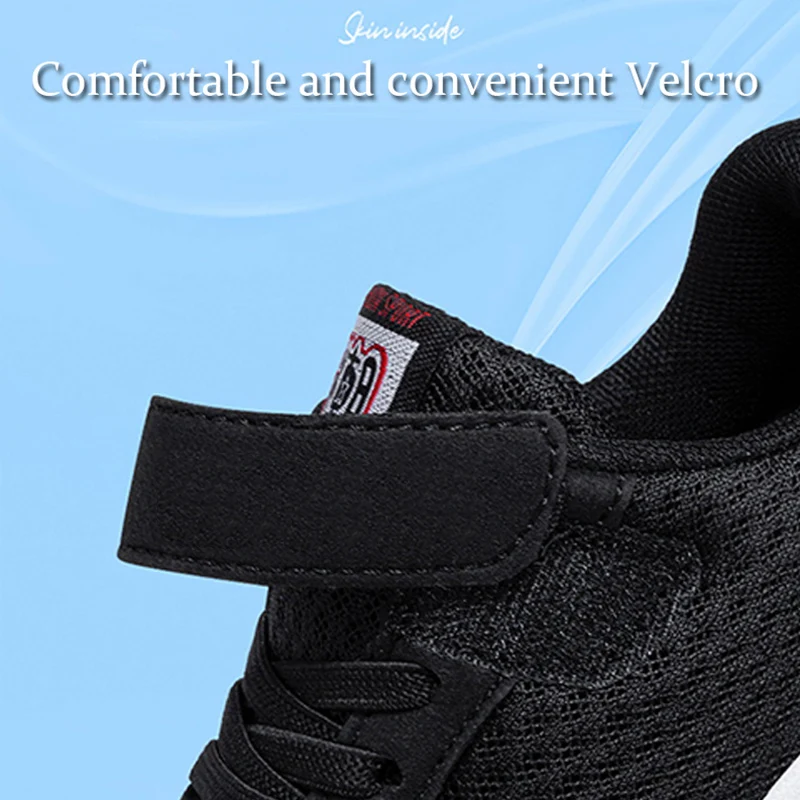 Sport Kinder Atmungsaktive Turnschuhe Jungen Sport Laufschuhe Bequeme Kinder Mädchen Freizeit Trainer Schule Mesh Walking Schuhe – Detail 7