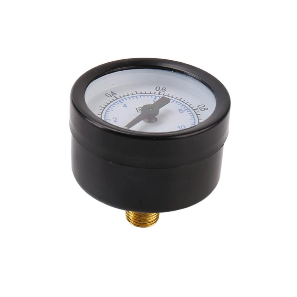Y40 مقياس الضغط المنخفض الصغير الخلفي جبل 1/8 "مقياس ضغط الخيط 0-1Mpa مقياس الضغط المقاوم للكسر للوقود الهواء النفط المياه #5