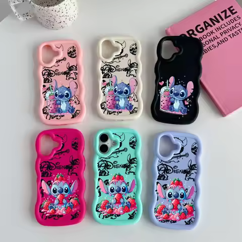 Stitch Lilo Cartoon Y2K Case For Samsung Galaxy S25 S24 Ultra A55 A54 5G A15 A25 A34 A53 A14 A36 A35 A23 A24 S23 S22 Plus S20 FE