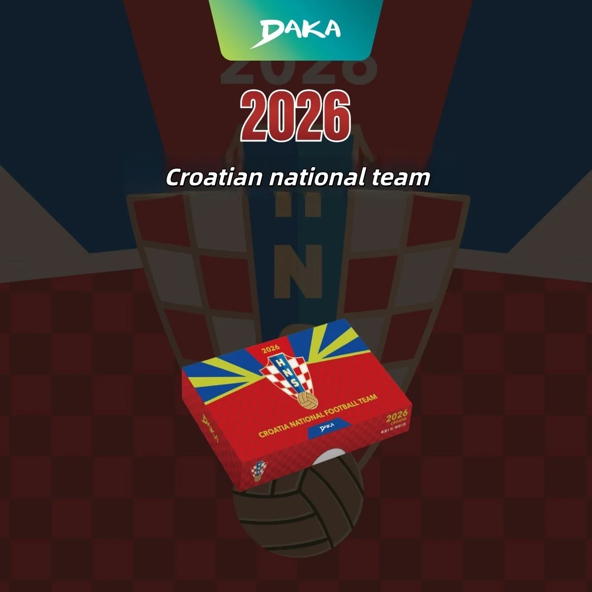 2026 DAKA Croatia National Football Team Gold Foil Holographic Pack Sports Game Collection Cards Toy Hobby Gifts