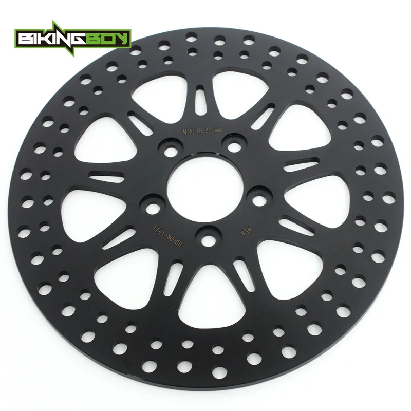 BIKINGBOY Hinterradbremsscheibe für Road King FLHR FLHRC Road Glide FLTR Street Glide FLHX Electra Glide LOW RIDER FAT BOB 12 – Detail 7