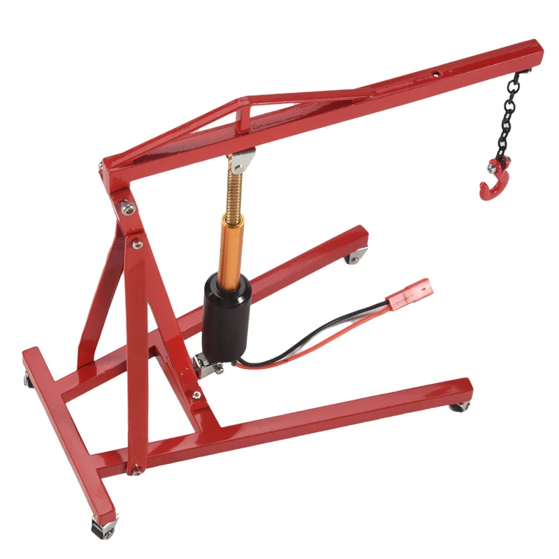 AA84 금속 전기 크레인 엔진 유지 보수 브래킷 엔진 스탠드 잭 1/10 RC 크롤러 자동차 Traxxas TRX4 Axial SCX10