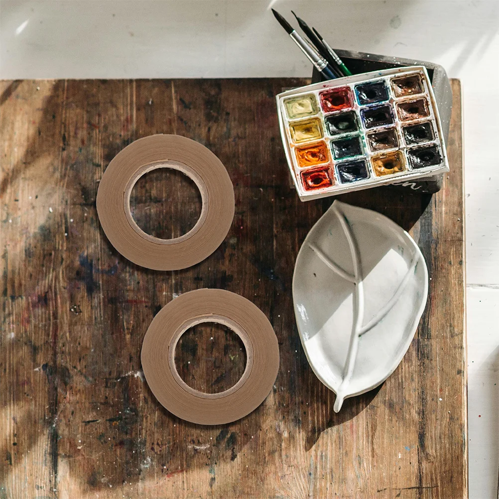 

Canvas Framing Tape 3 Rolls Water Activated Paper Sealing Tape Multi Purpose Packaging Supply Artwork Protection