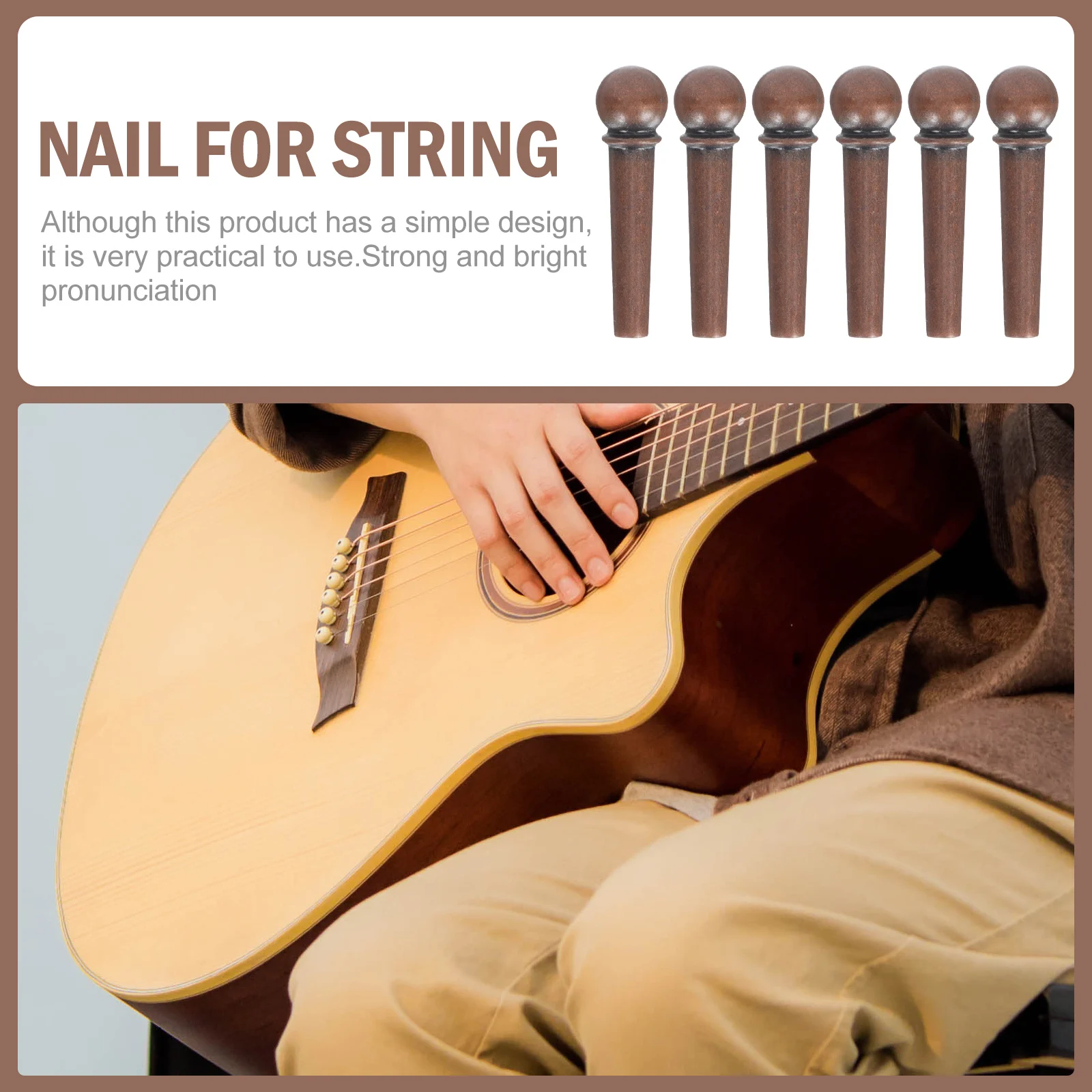 

Acoustic String Pin String Pin for Guitar String Nail for Guitar Acoustic Guitar Pin