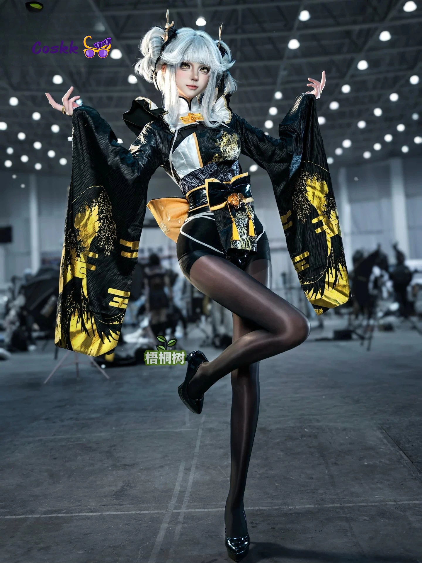 

Goddess of Victory Nikke Blanc White Rabbit Cheongsam Kimono Cosplay Costume Full Set Anime Game Girls Outfit