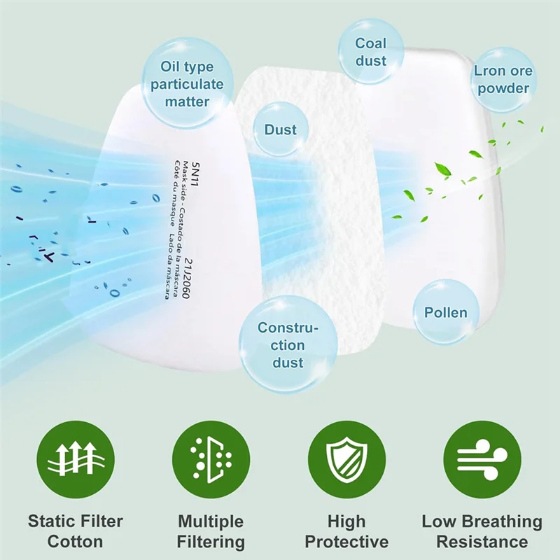 

A23P 40 шт. 5N11 фильтр 6001 фильтрующие картриджи фильтр твердых частиц хлопок против покраски спреи эпоксидная смола сварочная пыль
