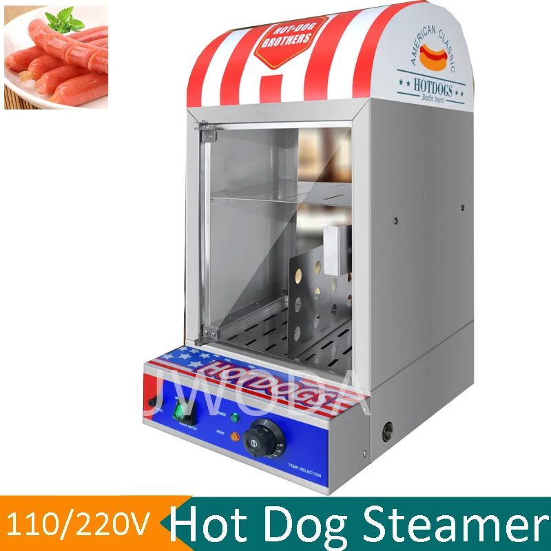 

Hot Dog Steamer Bun Warmer Machine Hot Selling Display Case For Restaurant Equipment Hot Dog Burger Steamer With Bun Warmer