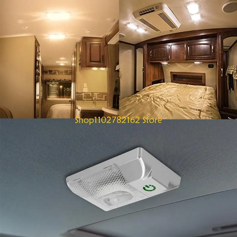 

547B LED Light 12V Dome Ceiling Light Three Color Dimming For Marine Trailer Caravans