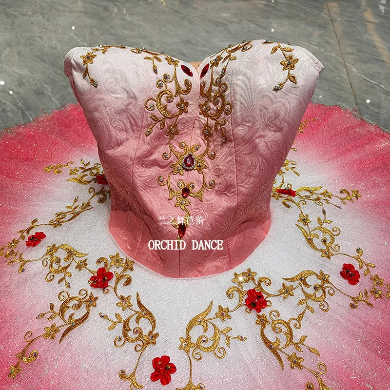 ชุดบัลเลต์สีชมพู BT2506991 สำหรับเด็ก ผู้หญิง และผู้ใหญ่ ขนาดและสีตามสั่ง