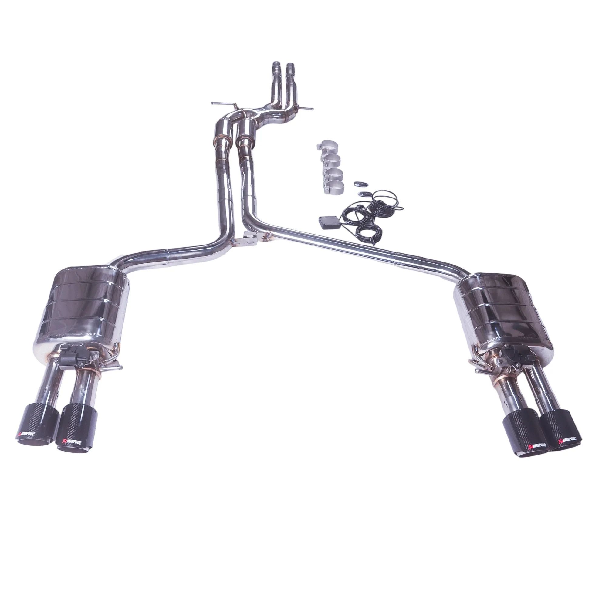 

For GFC Exhaust Muffler 2009-2018 Audi A7 C7 2.5L 2.8L 3.0T Car Electric Exhaust System Made of SUS304 Pipe